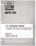 Manual for the Ford V4 1.5L and 1.7L gasoline engine.  Free download at FordV4Parts.com.